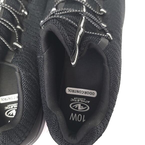 Athletic Works Women’s Bungee Sneakers Size 10 Odor Control Memory Foam Black​​ - Picture 8 of 9